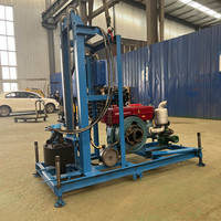 CS3502 Rig de forage de puits d'eau de petite taille de 100 m de profondeur - Machine de forage diesel pour projets de sols meubles domestiques