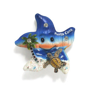 Imanes de nevera de resina 3D personalizados, imanes de nevera de playa soleada personalizados, regalos de recuerdo para turistas - Product Image 1