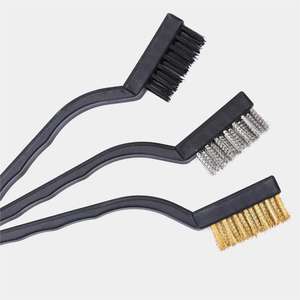 מברשות ניילון 7 אינץ 'ניילון נירוסטה ופליז באריזת שלפוחית - Product Image 1