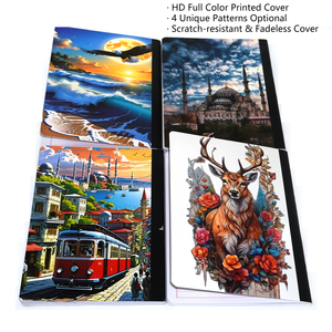 Quaderno Componibile A5 Turco all'Ingrosso con Copertina Morbida, Motivo Aquila Cervo Paesaggio Urbano, Pagine Interne a Righe, Regalo da Viaggio, per Ufficio, Confezione Multipla - Product Image 3