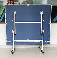 Table de ping-pong d'intérieur pliable, panneau standard, mobile avec roues et balles