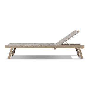 Muebles de Exterior de Diseño FERLY, Tumbona de Madera Ajustable con Cuerda Tejida a Mano, Color y Tamaño Personalizables - Product Image 3