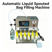 Machine de remplissage et de bouchage semi-automatique 2026 pour sachets à bec verseur d'huile de soja et d'huile de coco, Doypack vertical