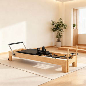 <span class=keywords><strong>Reformer</strong></span> Pieghevole <span class=keywords><strong>per</strong></span> Pilates e Yoga, Attrezzatura <span class=keywords><strong>per</strong></span> Palestra, Sport e Fitness, <span class=keywords><strong>Reformer</strong></span> in Legno d'Acero <span class=keywords><strong>per</strong></span> <span class=keywords><strong>Casa</strong></span> - Product Image 3