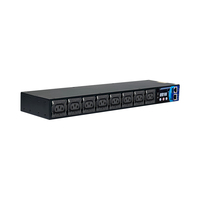 PDU intelligent personnalisable 220V 10A C13 Clip-Lock 8 prises Contrôle 20 tâches programmées HTTP/HTTPS pour salles de serveurs financiers