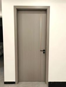 Puerta Interior Moderna de Madera Contrachapada, con Aislamiento Acústico y Protección Contra Incendios, Superficie Acabada <span class=keywords><strong>para</strong></span> Dormitorios, Hoteles y Apartamentos, Garantía de 3 Años - Product Image 1
