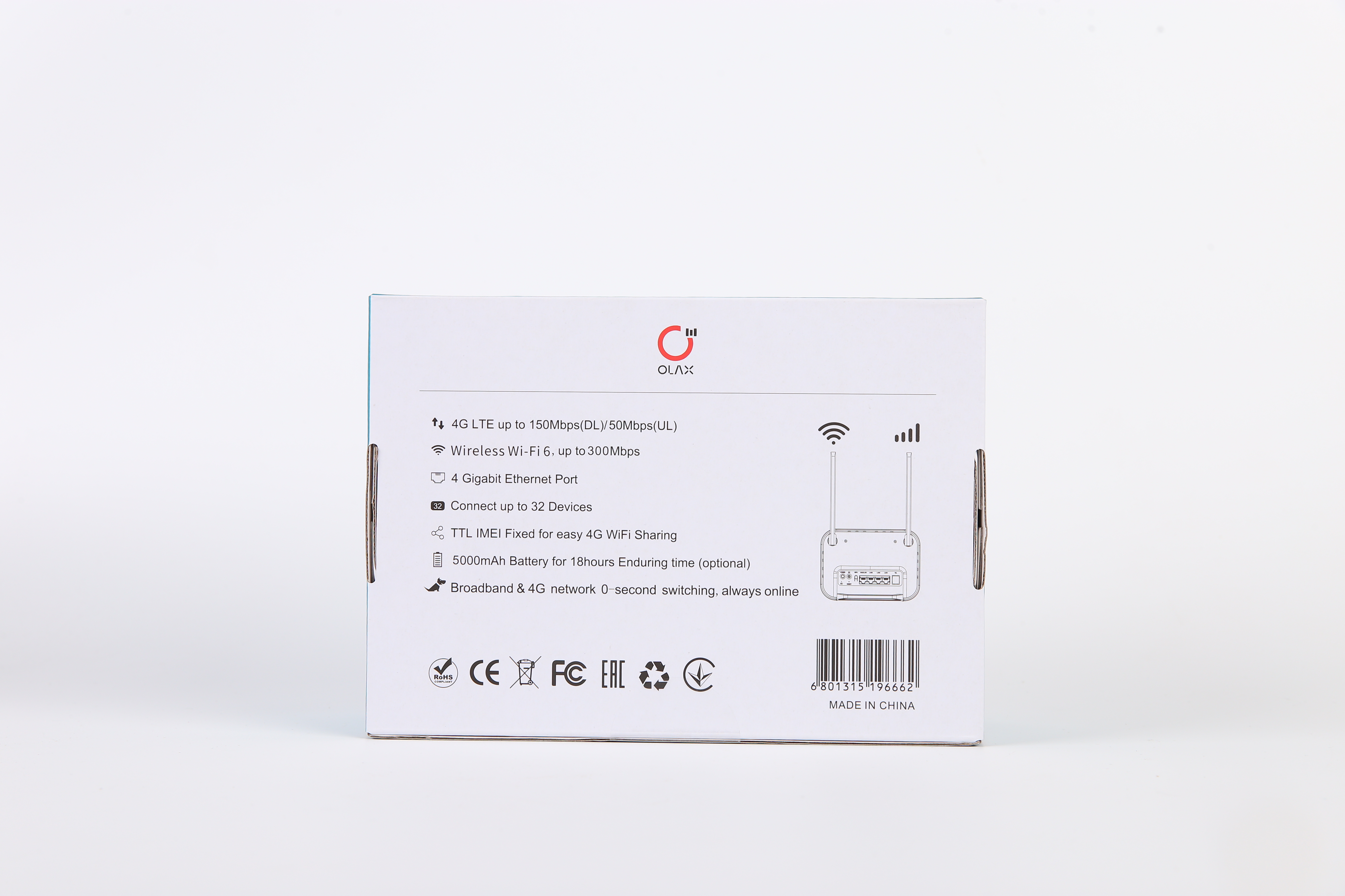 wifi router 4g lte with sim card slot