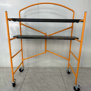 Échafaudage portable Tai He Mini Q235, pour travaux industriels, rénovation de la maison, peinture, entrepreneurs, pliable, hauteur réglable, capacité de charge de 250 kg - Product Image 2