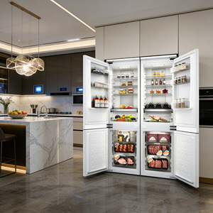 Réfrigérateur <span class=keywords><strong>encastrable</strong></span> double porte No Frost 232L, direct usine, pour usage domestique et commercial - Product Image 1