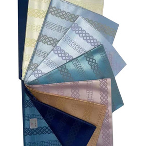 Tissu de luxe thobe jacquard 100% polyester motifs de tissu lisse hommes arabes robe tissu robe musulmane - Product Image 2