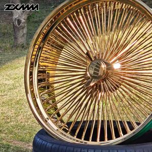 ZXMM Cerchi in Lega Personalizzati Cromati Dorati a Razze Multiple Stile Dayton 2/3 Knock-Off 5x127 5x120 18 20 22 24 26 28 Pollici - Product Image 4