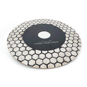 Siêu mỏng tổ ong kim cương cắt đĩa Lưỡi cưa cho gốm sứ gạch góc máy xay 125mm * 22.23 nóng bức xúc thiêu kết - Product Image 2
