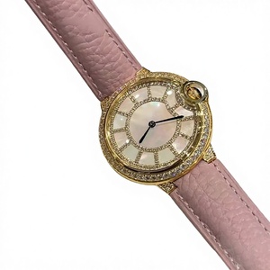 Relojes de Diseño Casual de Lujo para Mujer, Hechos a Mano, Analógicos, con Correa de Cuero y Acero Inoxidable, Incluye Cronómetro - Product Image 1