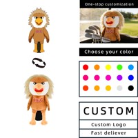 Housse de tête de club de golf en peluche personnalisée, motif dessin animé, mignonne, en forme d'animal en peluche, pour driver et fairway woods, accessoires de golf de haute qualité