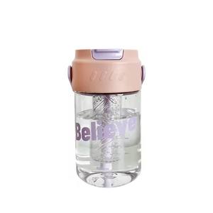 Offre Spéciale grande capacité été Portable clair 600ml fleur thé potable bouteille d'eau en plastique avec filtre et paille - Product Image 5