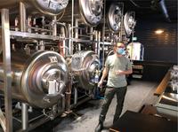 Réservoir de stockage horizontal en acier inoxydable à double enveloppe de 1200 L pour brasserie