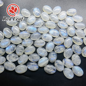 Redleaf 보석의 핫 세일 스리랑카 블루 월장석 비즈 천연 패싯 크리스탈 스톤 느슨한 레인보우 월장석 카보 숑 패싯 - Product Image 4