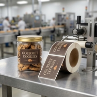 Autocollants en vinyle autocollants personnalisés, étiquettes en rouleau pour emballages de gâteaux, bonbons et aliments, résistants à l'eau, aux UV et durables