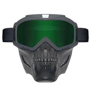 Masque de moto amovible coupe-vent avec protection intégrale du visage et motif crâne pour activités extérieures - Product Image 6