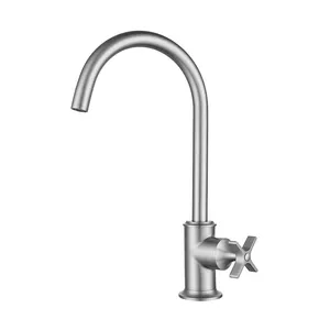 Best Quality Steel Single Handle Pull Down Kitchen Faucets Silver Workstation Kitchen Sink With Faucet