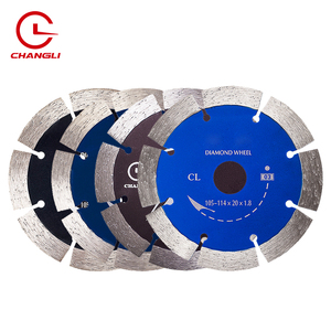 Turbo blanco 110mm 2,4mm de espesor 13,5mm segmento Alteza, 22,23mm, agujero interior seco disco de corte de VI las cuchillas - Product Image 3