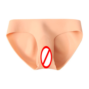 Drag Queen Triangle Fesses en silicone avec <span class=keywords><strong>faux</strong></span> pantalon court en silicone CrossDresser Man Shapewear Bbl Fake Transgende Breast Form - Product Image 2