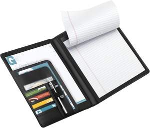 Porte-documents à anneaux de marque <span class=keywords><strong>Office</strong></span> <span class=keywords><strong>Depot</strong></span> avec pochettes à rabat, pages lignées, noir, fabriqué en Chine - Product Image 2