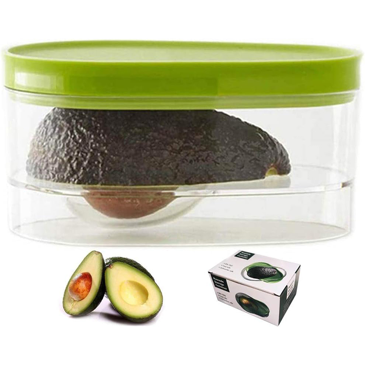 Wholesale Custom Plastic Avocado Saver Storage Containers Kitchen Gadgets Avocado Keeper Crisper Box for Food Use