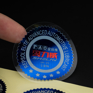 Custom Waterproof Small Round <strong>Transparent</strong> <strong>Vinyl</strong> Label Stickers Printing <strong>Color</strong> Design Logo Clear <strong>Adhesive</strong> Stickers - Product Image 3