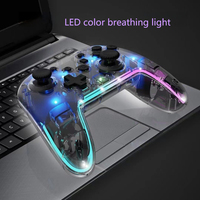 Control de Juego Inalámbrico Transparente con Joystick para Switch con Configuración Turbo Combo