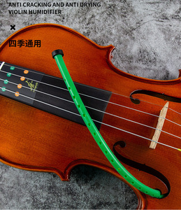 Humidificador de Violín Verde en Oferta, Tubo Humidificador para Violín con Orificio en F, Humidificador para Violonchelo para Evitar Grietas - Product Image 2