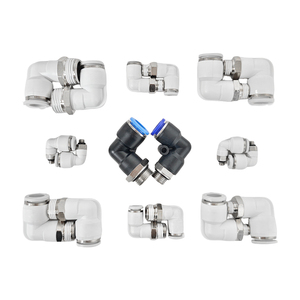 Conector Neumático en Codo de 90 Grados, Macho, Rosca BSP, Conexión Rápida para Tubos de 8mm, 10mm y 12mm - Product Image 6