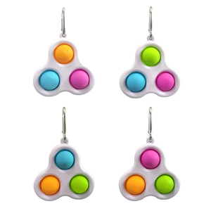 Juguete de silicona para bebé, llavero de arcoíris Simple Diimple, Push Popper Bubble, juguetes sensoriales para niños - Product Image 6