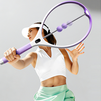 Raqueta de Tenis con Luz LED en la Capa Interior, Equipo de Práctica Individual Portátil con Contador, en Oferta