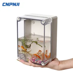 CNPNJI özel ABS/PC plastik kasa IP67 su geçirmez elektronik bağlantı kutusu 125*125*75