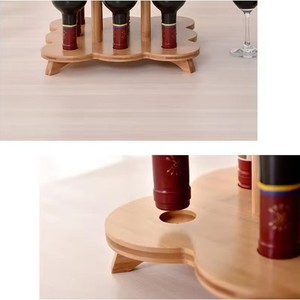 ชั้นวางไวน์ไม้ไผ่ ความจุ 10-19 ขวด สำหรับใช้ในบ้าน - Product Image 4