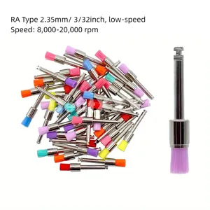 Paquete de 50 Cepillos de Nylon para Pulir, Planos, Coloridos/Blancos, Ra/Latch para Pulido de Superficies en Arte de Uñas, Piezas Industriales - Product Image 2
