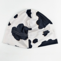 Chapeau de sport en cuir de vache personnalisé avec impression de crâne, bonnet personnalisé avec doublure en satin imprimé, chapeau de randonnée, de cyclisme, de streetwear, bonnet de crâne