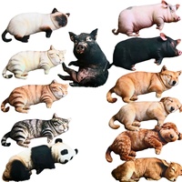 Nuevo y Popular: Almohada de Peluche con Forma de Animales (Cerdo, Gato, Perro, Panda, Vaca) de Bajo MOQ, Muñeco de Peluche para Niños, Regalo, Supermercado