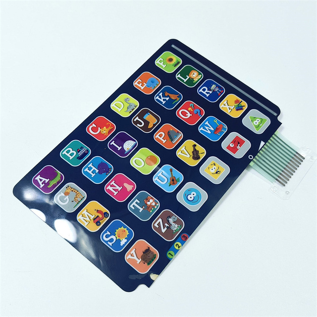 3D Digital Printing Toys Membrane Switch Keypad PET Material Customizable Size Color Electronic Input 3 Year Service Life 3M