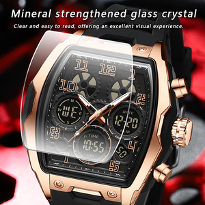 Reloj Deportivo Digital Multifunción Sanda 6266 con Forma de Barril, Pantalla Dual, Cronógrafo Luminoso, Reloj de Pulsera Electrónico - Product Image 4