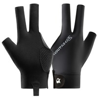 Gants de billard demi-doigts avec logo personnalisé Gants à 3 doigts Gants de billard de piscine gauche droite