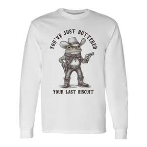 T-shirt à manches longues Cowboy Frog You've Just Buttered Your Last Biscuit - Produit promotionnel - Product Image 1