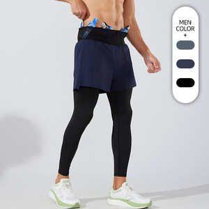 Otoño hombres maratón pista y campo pantalones de entrenamiento de secado rápido deportes correr Fitness Yoga medias - Product Image 1