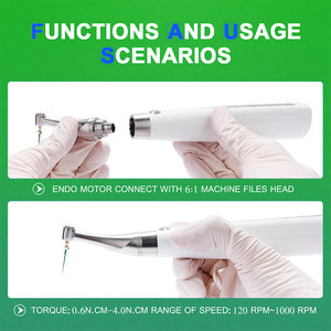Motor Endo Dental EP-<span class=keywords><strong>Pro</strong></span> y Localizador de Ápice 2 en 1, Motor Dental sin Escobillas, Motor Rotatorio Endo Dental, Cabezal de Ángulo Contrario 6:1 - Product Image 5