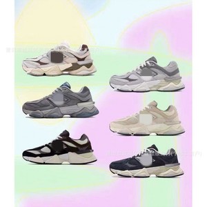 Chaussures de marche unisexe tendance rétro respirantes à lacets avec empeigne en maille et semelle extérieure en caoutchouc rehaussante, collection automne 2026, avec logo de la marque - Product Image 1