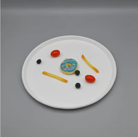 Assiette à pizza biodégradable en canne à sucre de 12 pouces, jetable et compostable, pour fêtes, micro-ondable, fabriquée à partir de bagasse, kits de fournitures pour fêtes