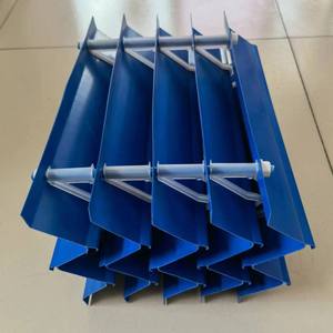 Eliminador de deriva de torre de refrigeración de hoja azul <span class=keywords><strong>flauta</strong></span> en forma de M 40/45mm H 170mm torre de refrigeración de onda eliminadores de deriva espaciador de PP de onda de PVC - Product Image 2