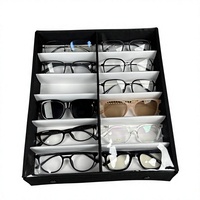 Présentoir de rangement pour lunettes à 12 compartiments, organisateur de lunettes, vitrine pour lunettes de soleil, vente en gros