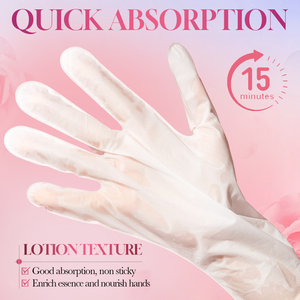 Masque pour les <span class=keywords><strong>mains</strong></span> et les pieds au collagène de rose et à la niacinamide, masque hydratant en profondeur pour nourrir la peau et stimuler l'éclat - Product Image 5